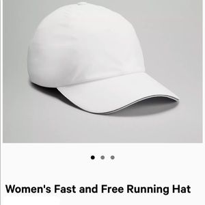 Like new Women’s Luluemon Fast and Free Running Hat - White